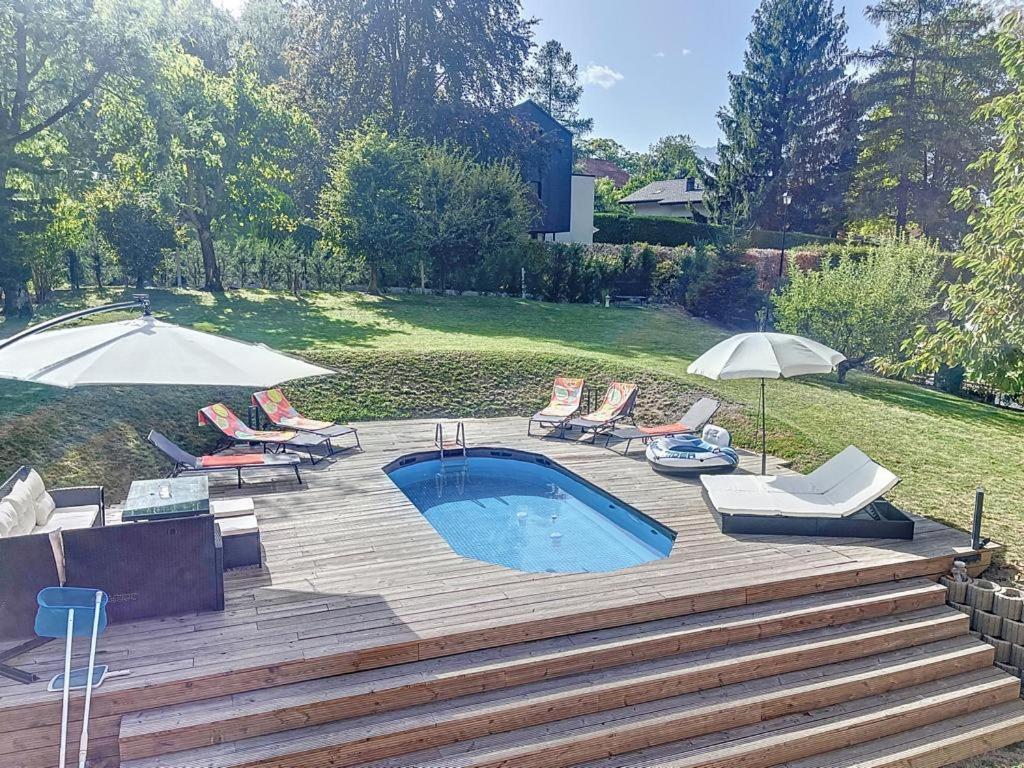 Appartement Moderne Avec Terrasse Et Piscine A Chatel Sur Bex Eksteriør billede