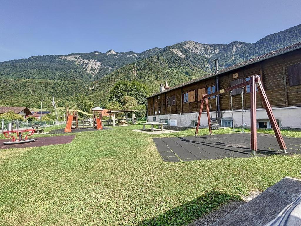 Appartement Moderne Avec Terrasse Et Piscine A Chatel Sur Bex Eksteriør billede