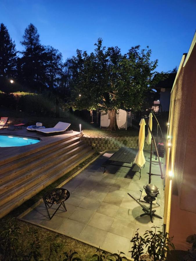 Appartement Moderne Avec Terrasse Et Piscine A Chatel Sur Bex Eksteriør billede