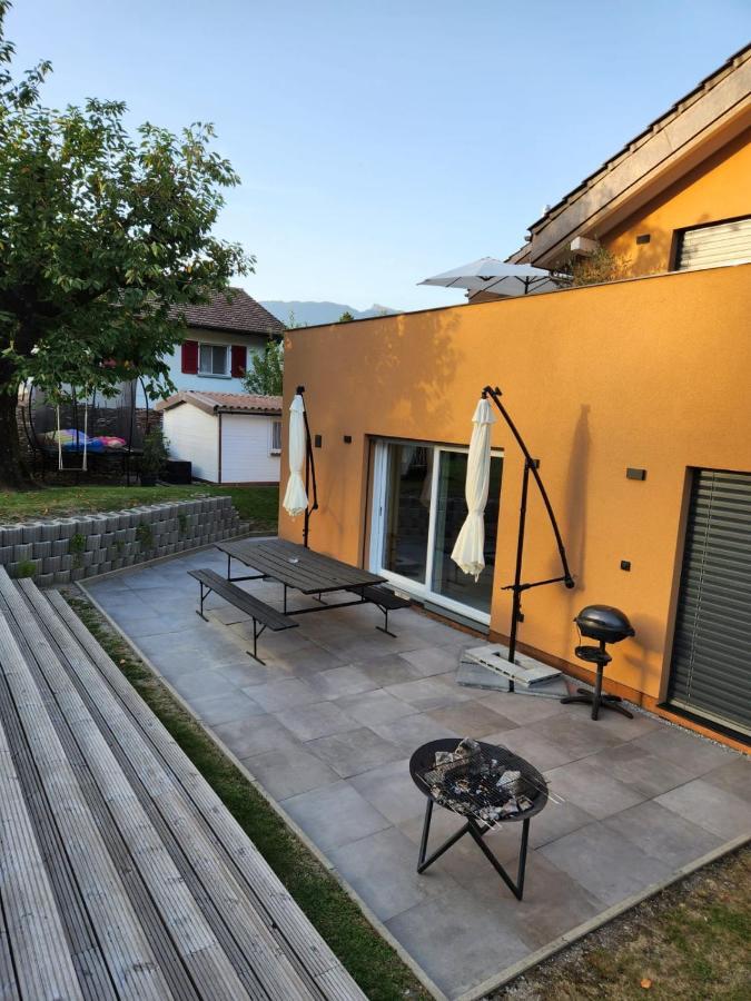 Appartement Moderne Avec Terrasse Et Piscine A Chatel Sur Bex Eksteriør billede