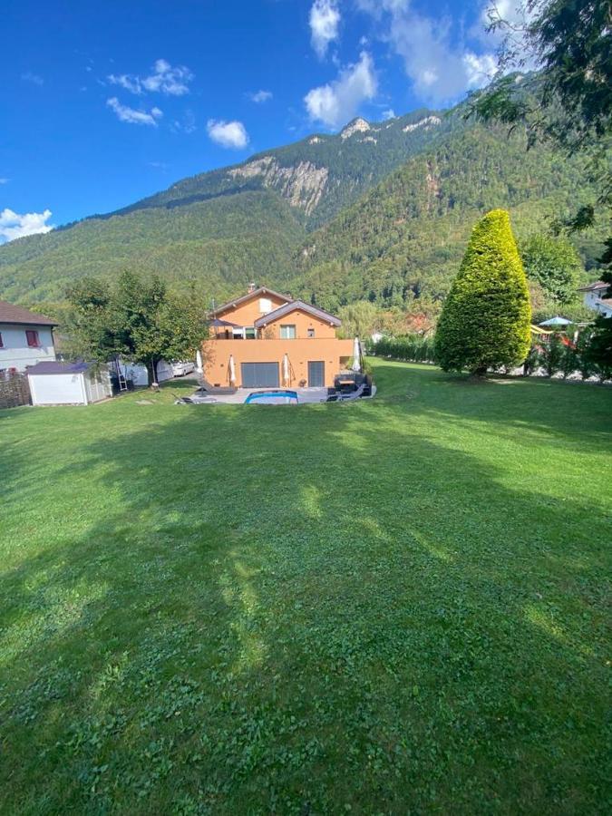 Appartement Moderne Avec Terrasse Et Piscine A Chatel Sur Bex Eksteriør billede