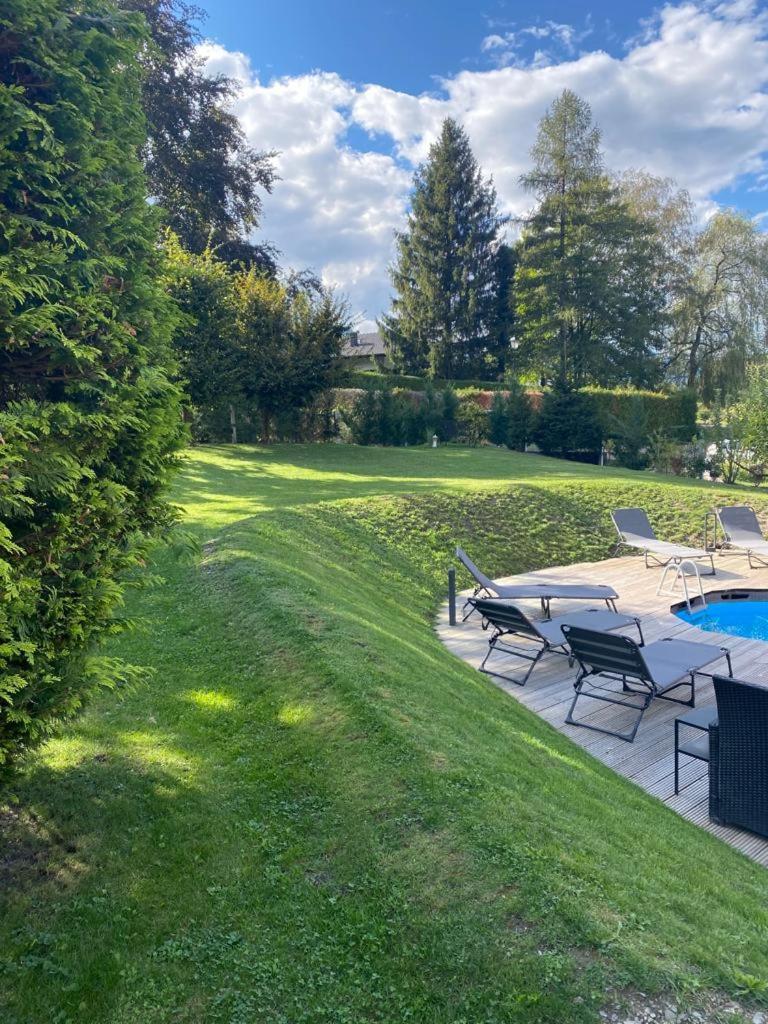 Appartement Moderne Avec Terrasse Et Piscine A Chatel Sur Bex Eksteriør billede